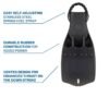 Fins - Jet w/Spring Heel Strap - Black